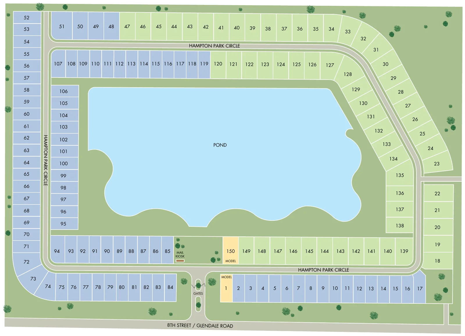 Hampton Park community site plan