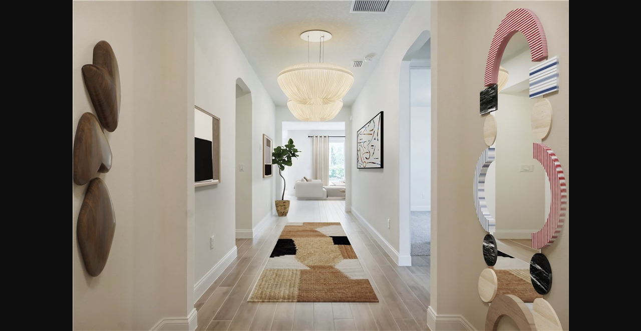 Hampton Park entry hallway rendering