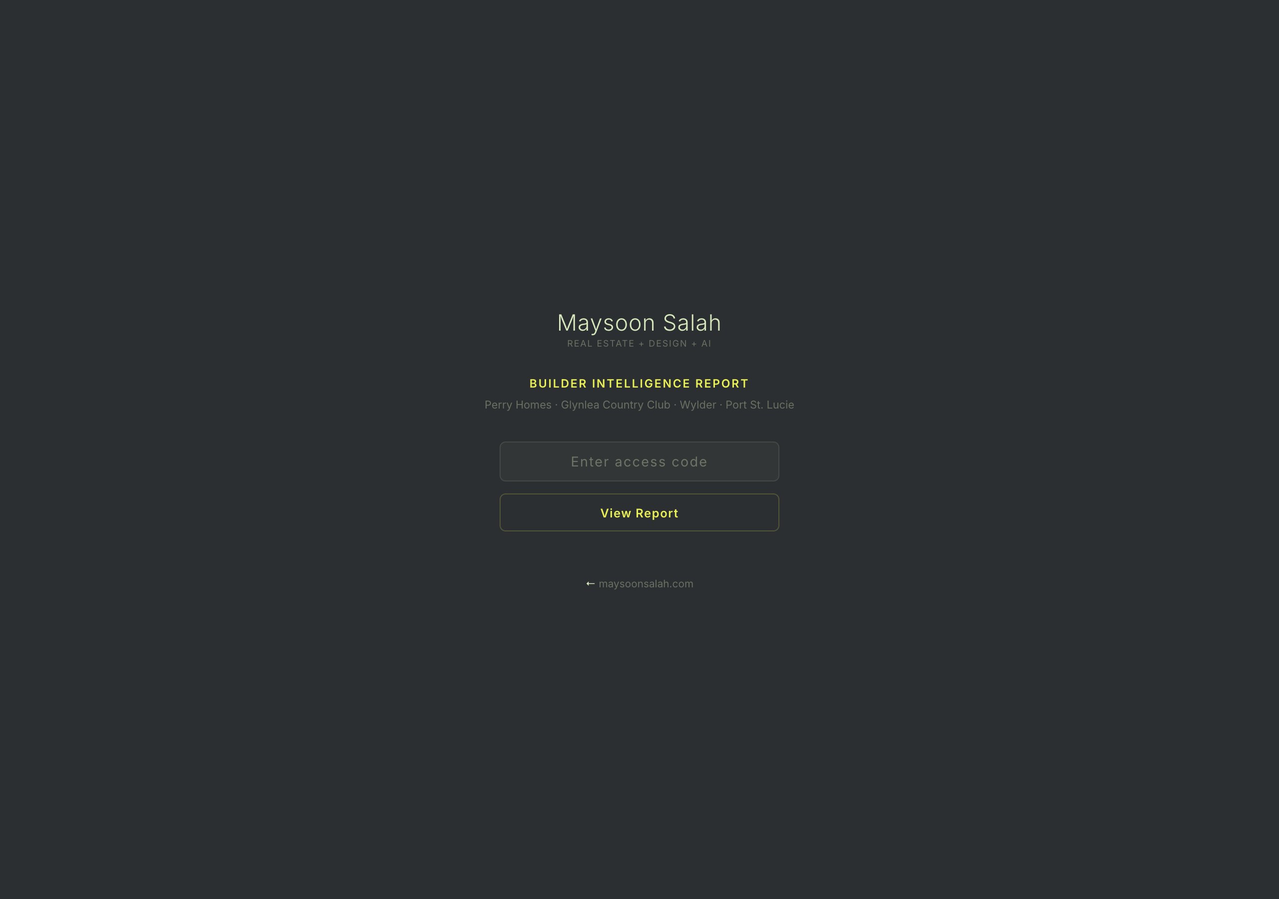An interactive client report