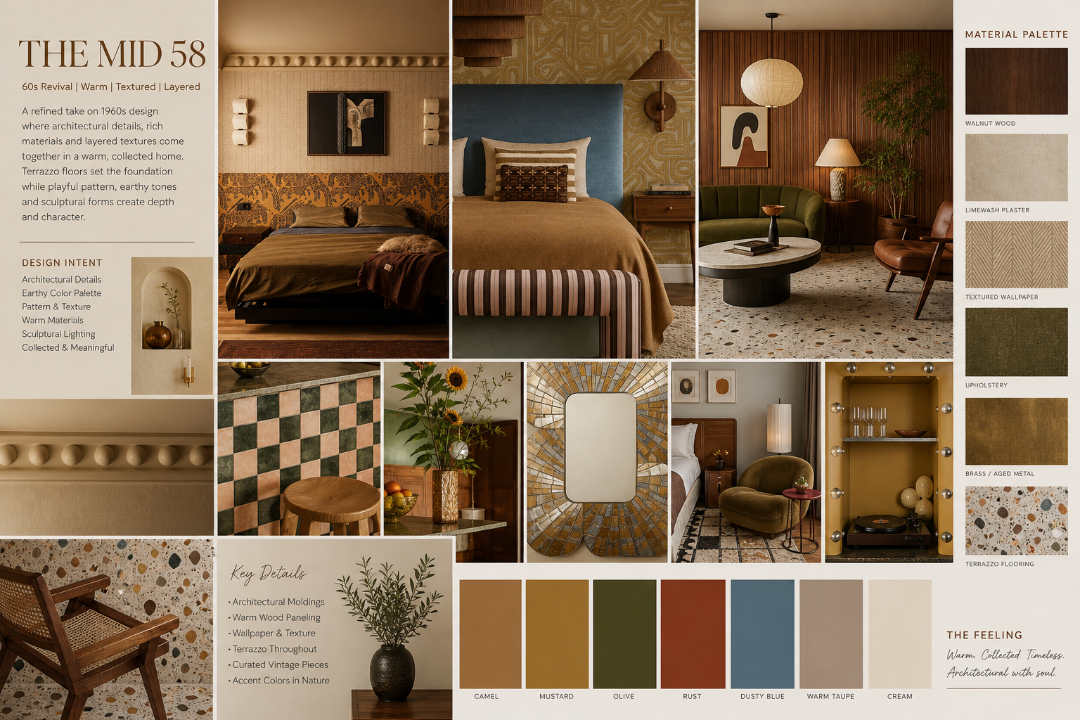The Mid 58 Design Moodboard &mdash; 60s Revival